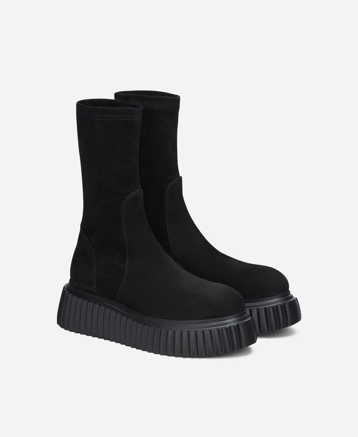 Agl Stivaletto in velour Nero MILAGROS STRETCH Spedizione Gratuita