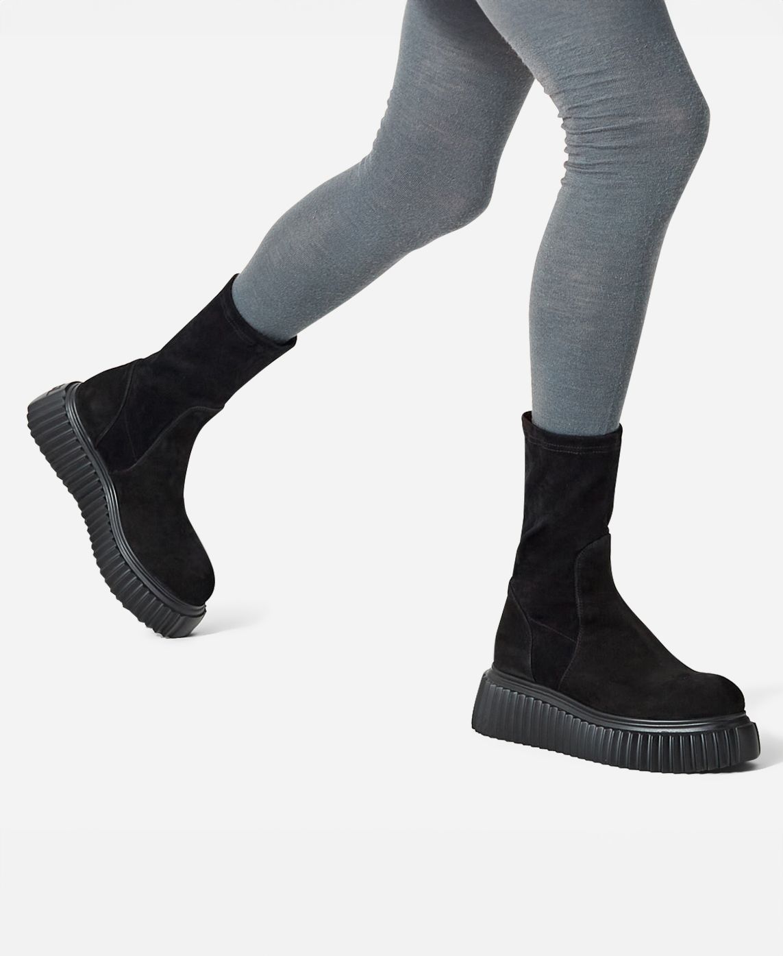 Agl Stivaletto in velour Nero MILAGROS STRETCH Spedizione Gratuita