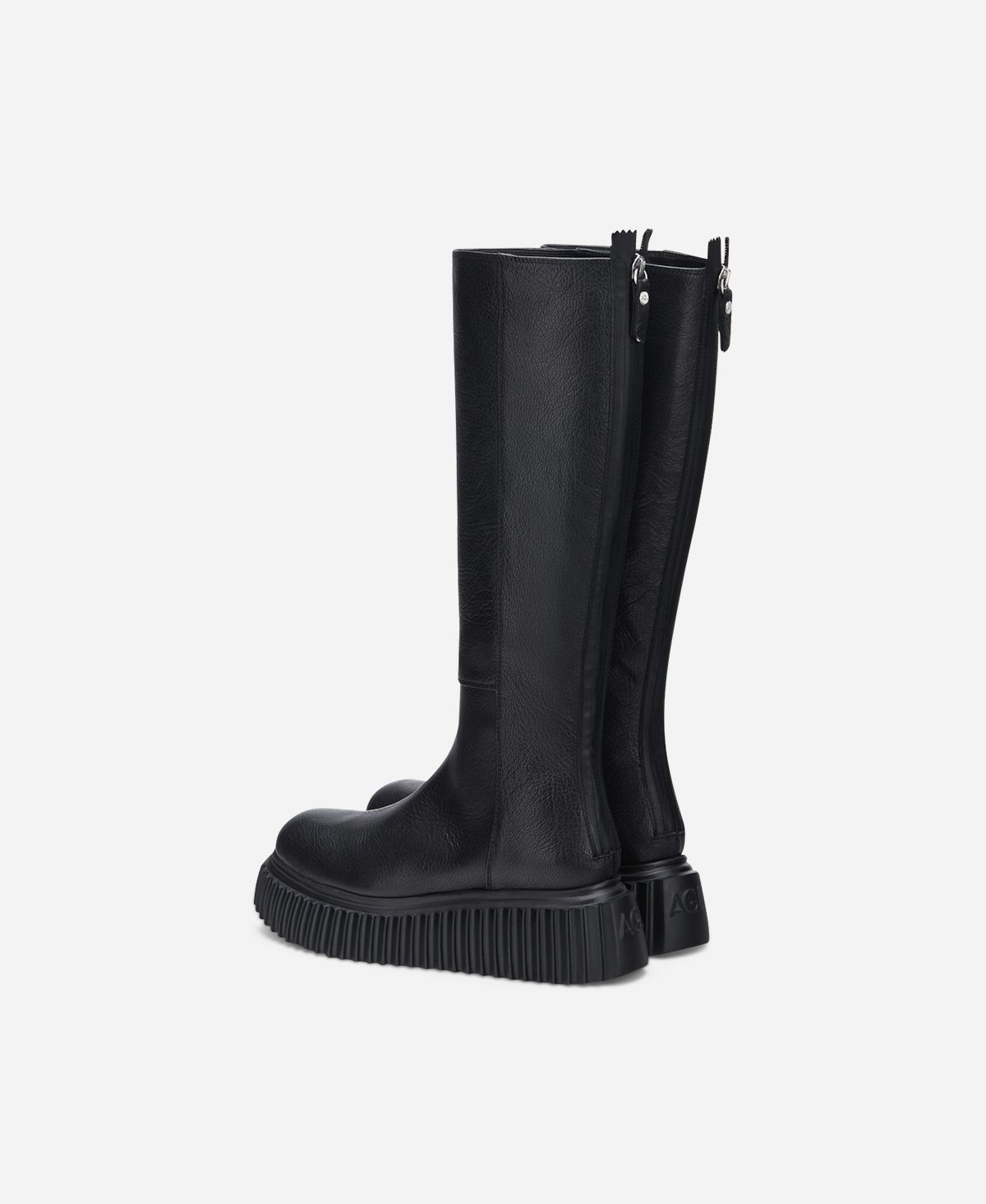 Agl Stivale in pelle Nero MILAGROS BOOT Pezzi Unici