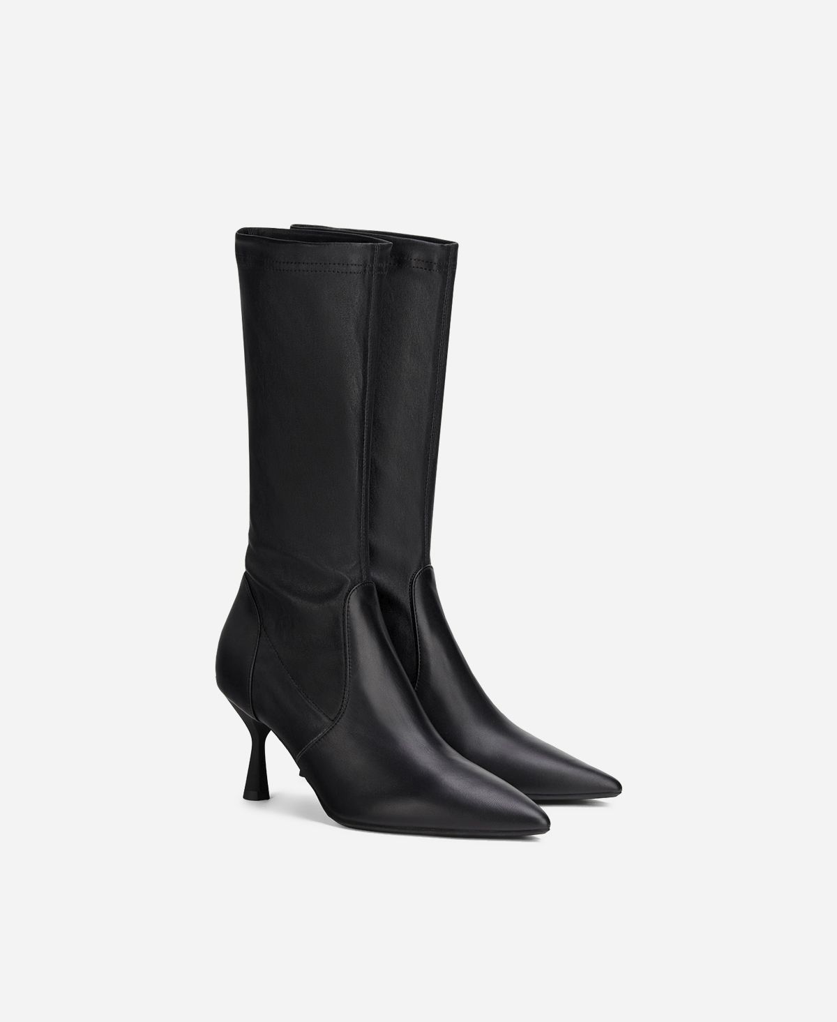 Agl Stivaletto in pelle stretch Nero LILLY Consegna Veloce