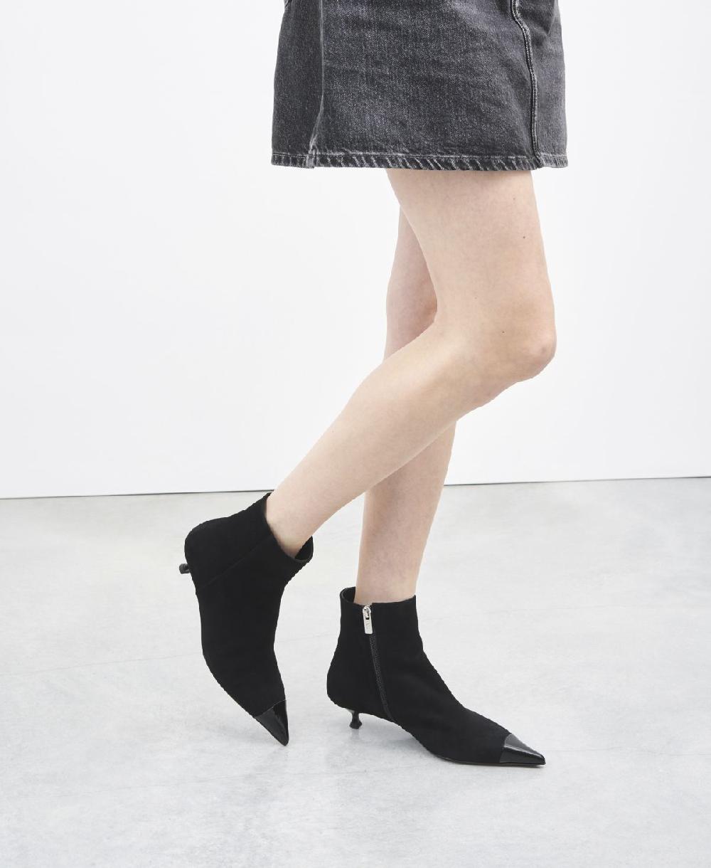 Agl Stivaletto con puntina Nero Lenor Bootie Bi Affare Del Giorno