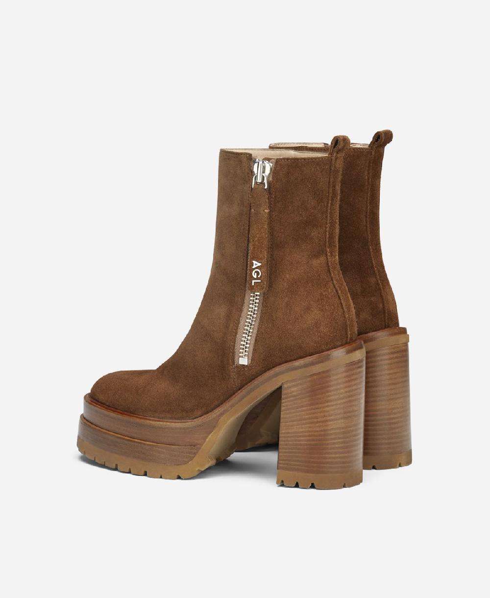 Agl Stivaletto in velour Cuoio Tora Offerta