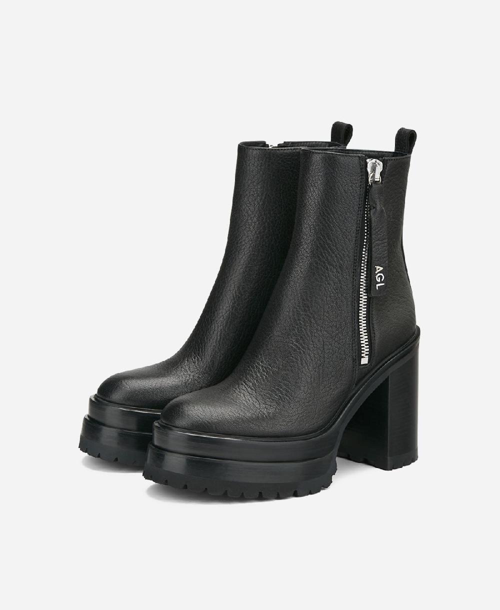 Agl Stivaletto in pelle Nero Tora Online