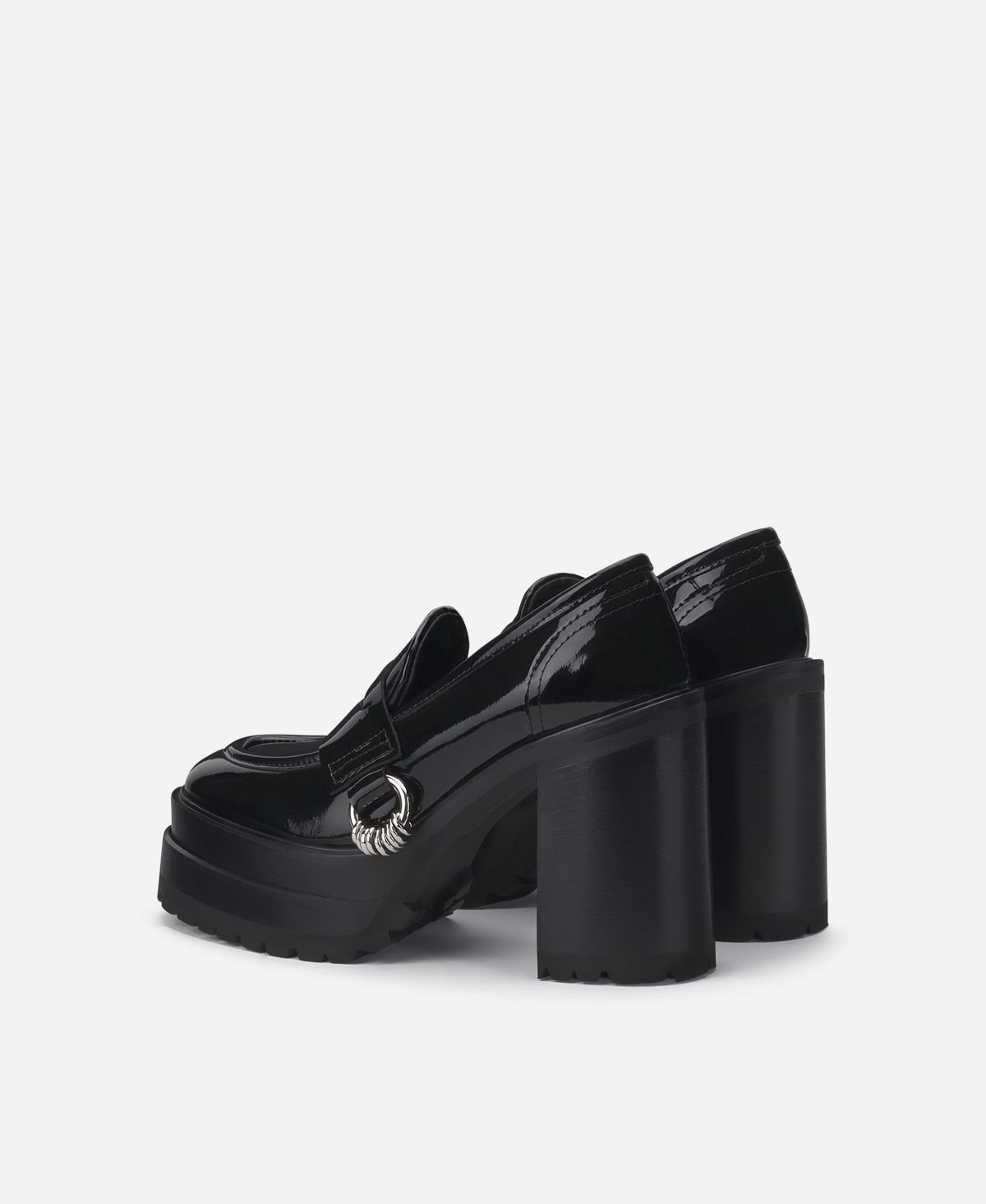 Agl Mocassino in vernice con tacco Nero Tasky Outlet