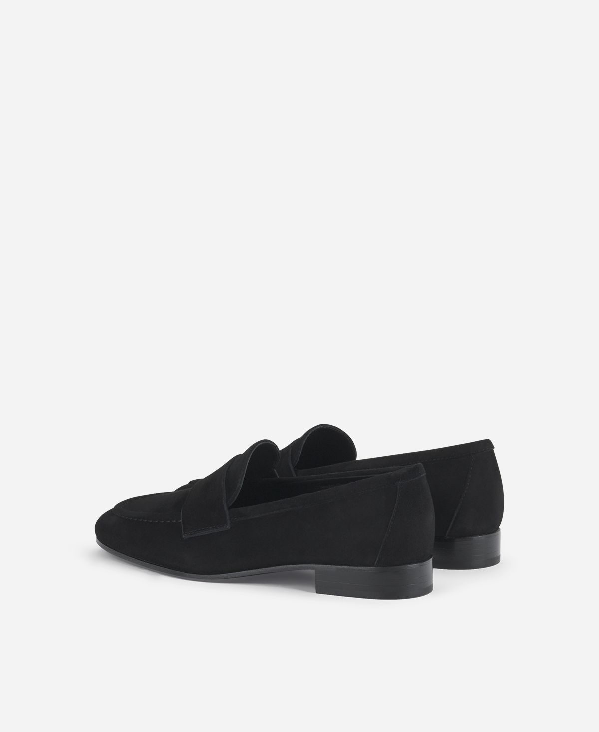 Agl Loafer in velour Nero Costanza Stitch Vendita Economica