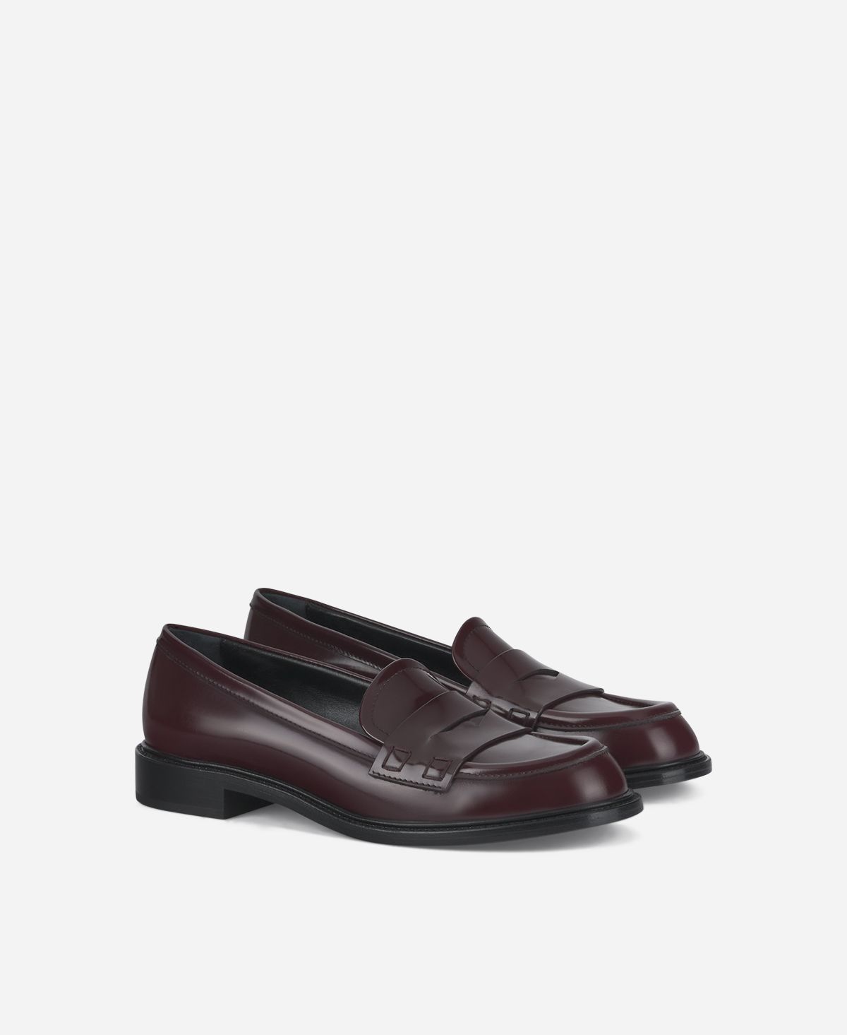Agl Mocassino in pelle Bordeaux Olivia Nuova