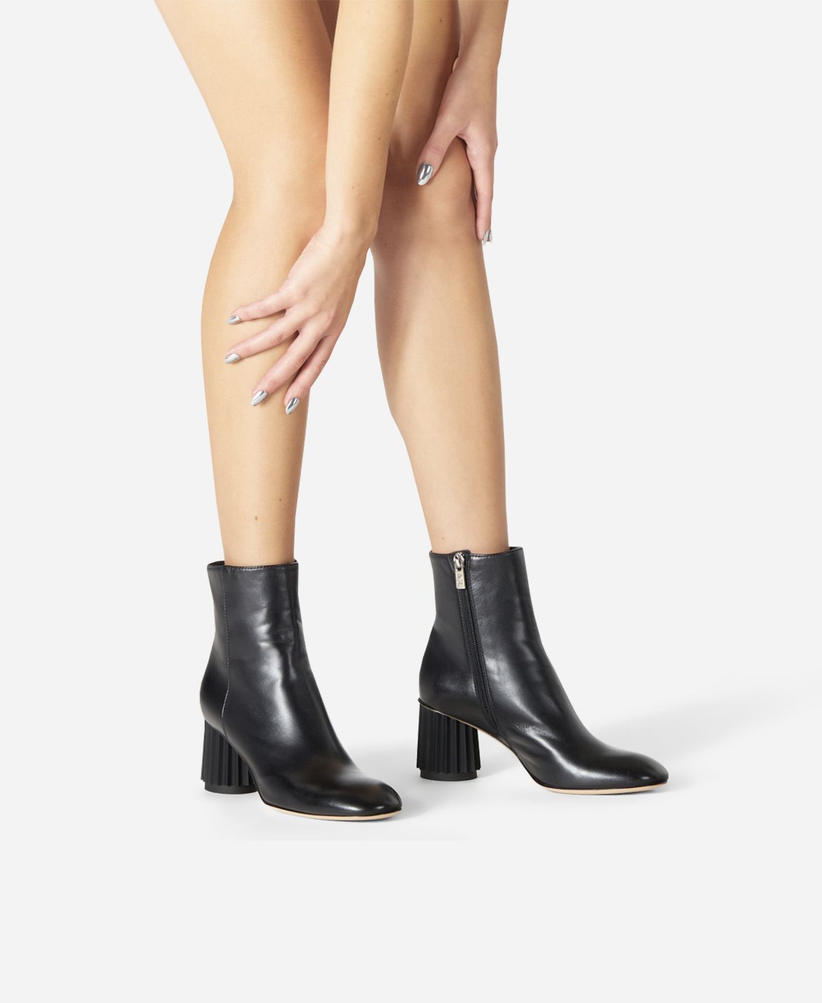 Agl Stivaletto con tacco design Nero Dorica M Bootie Consegna Veloce