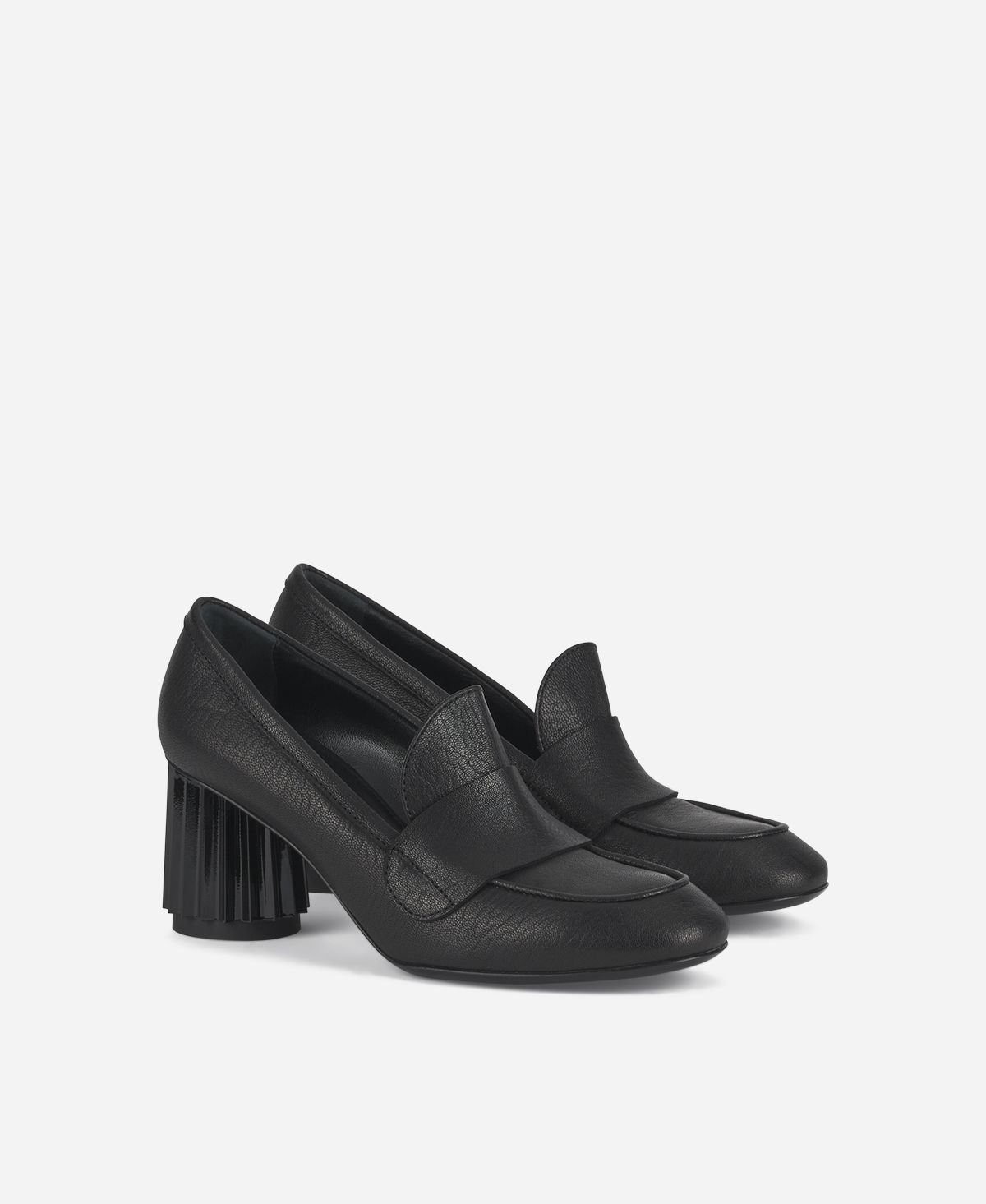 Agl Mocassino con tacco Nero Dorica M Moc Fino Al -60%