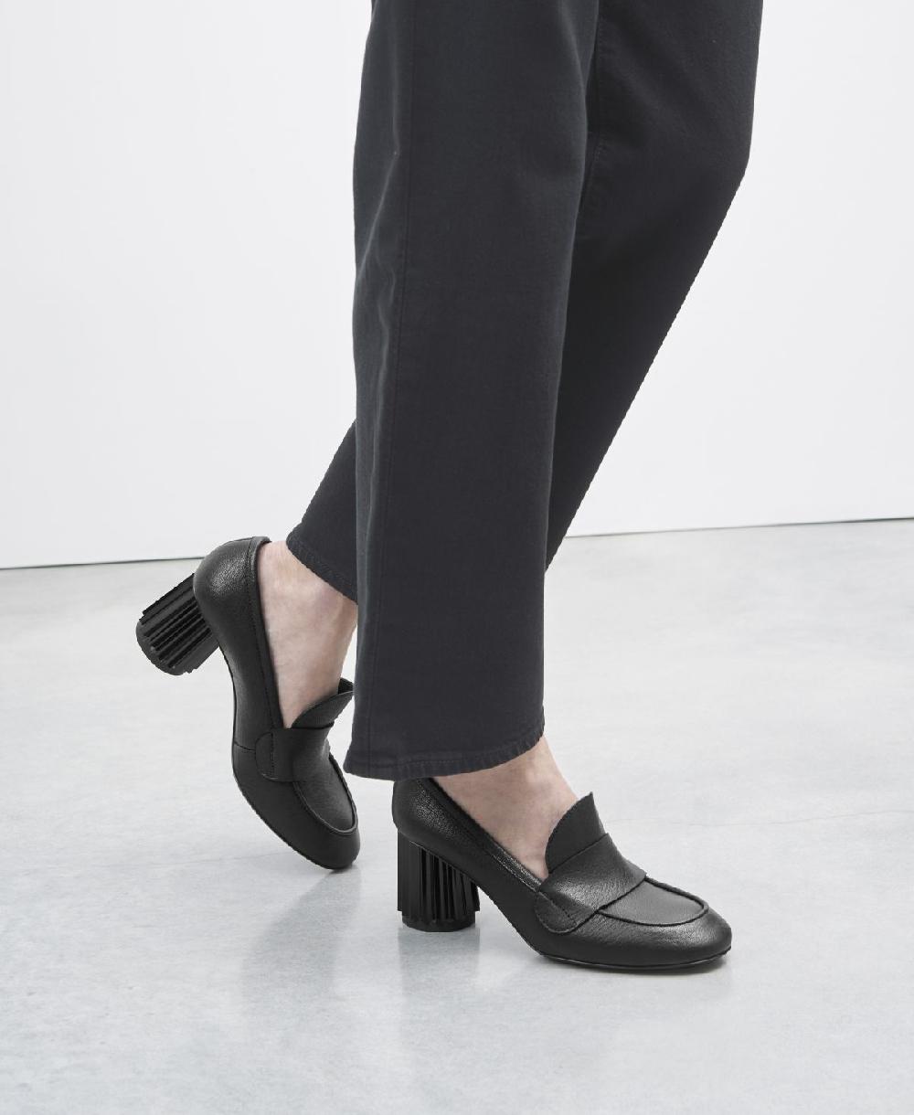 Agl Mocassino con tacco Nero Dorica M Moc Fino Al -60%
