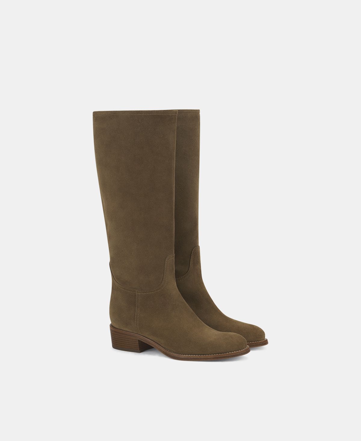 Agl Stivale in velour waterproof Camel Georgia Sottocosto