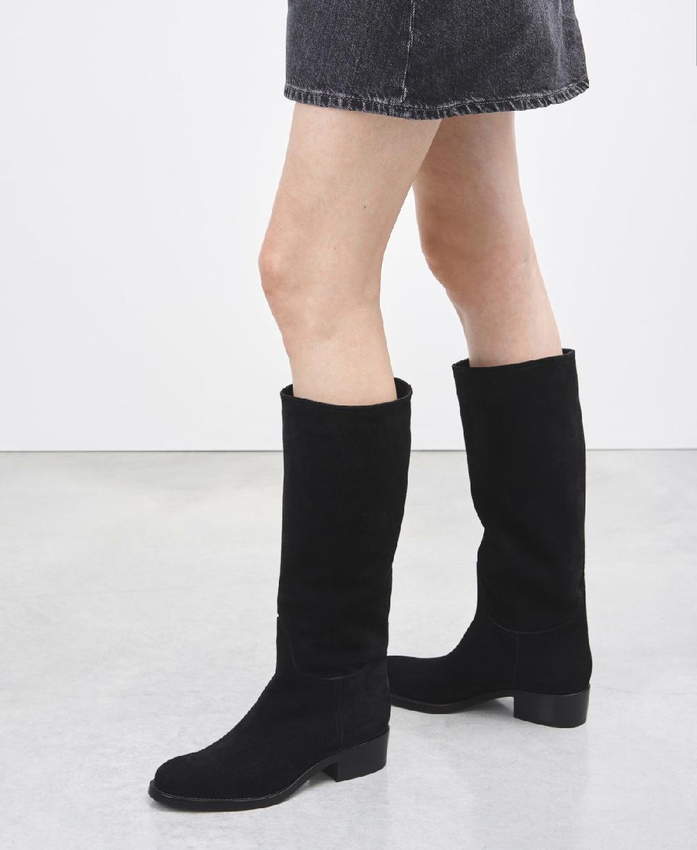 Agl Stivale in velour waterproof Nero Georgia Convenienza