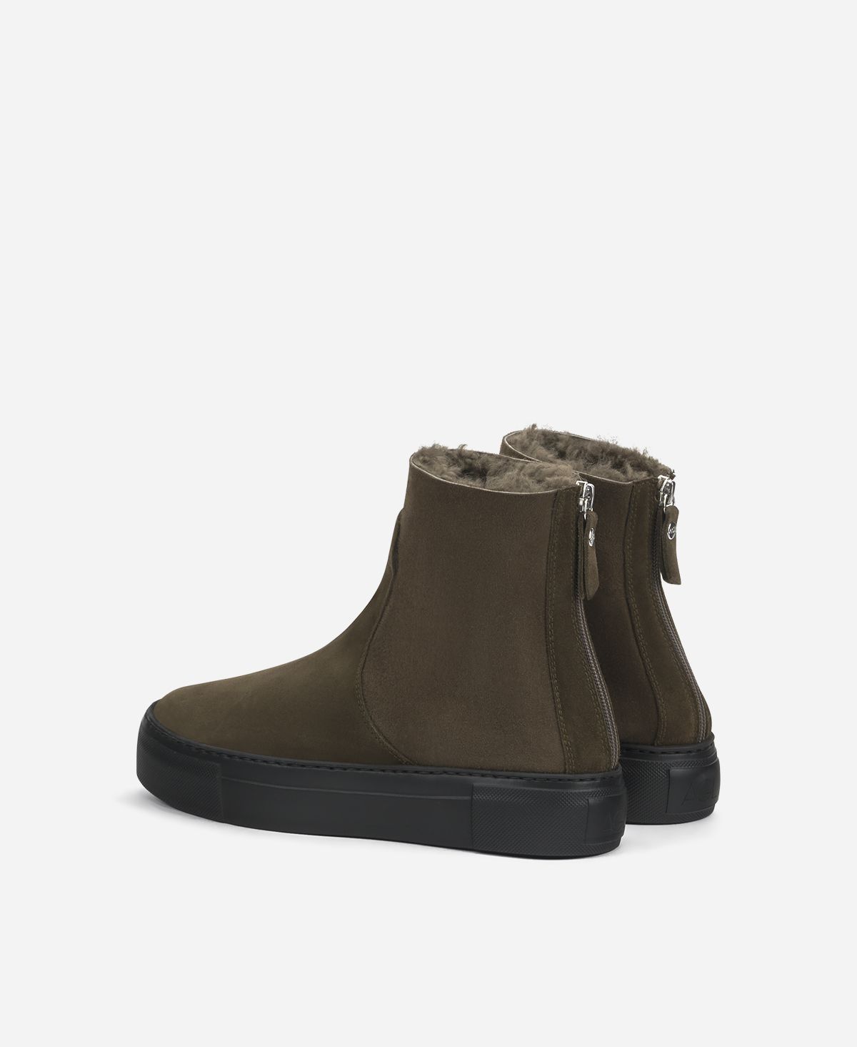 Agl Sneaker stivaletto in montone Brown Meghan Warm Offerta