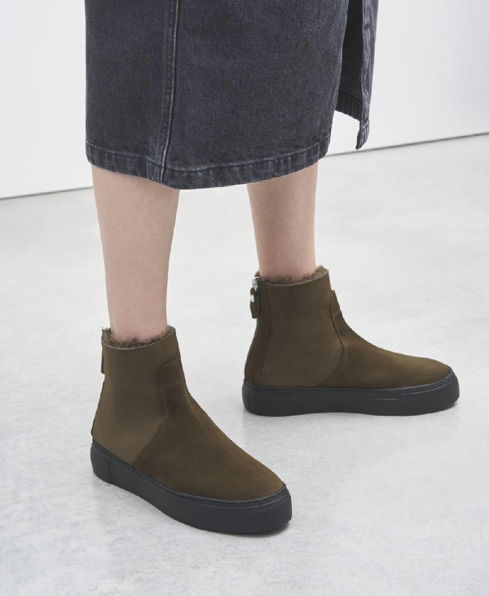 Agl Sneaker stivaletto in montone Brown Meghan Warm Offerta