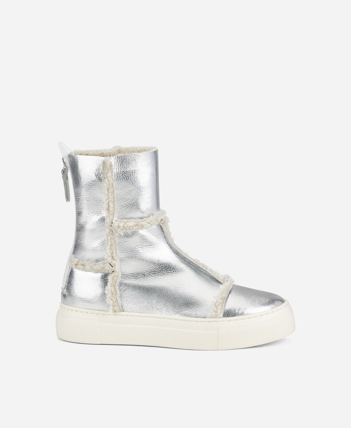 Agl Sneaker in eco montone Argento Rosy Saldi