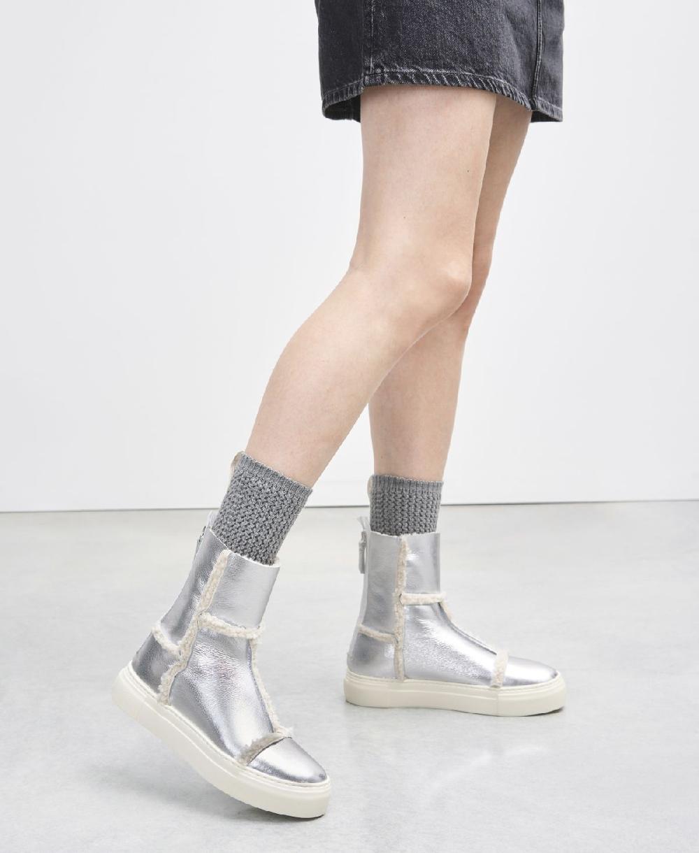 Agl Sneaker in eco montone Argento Rosy Saldi