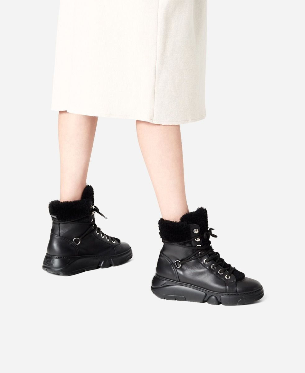 Agl Sneaker con montone Nero GISELLE Offerte