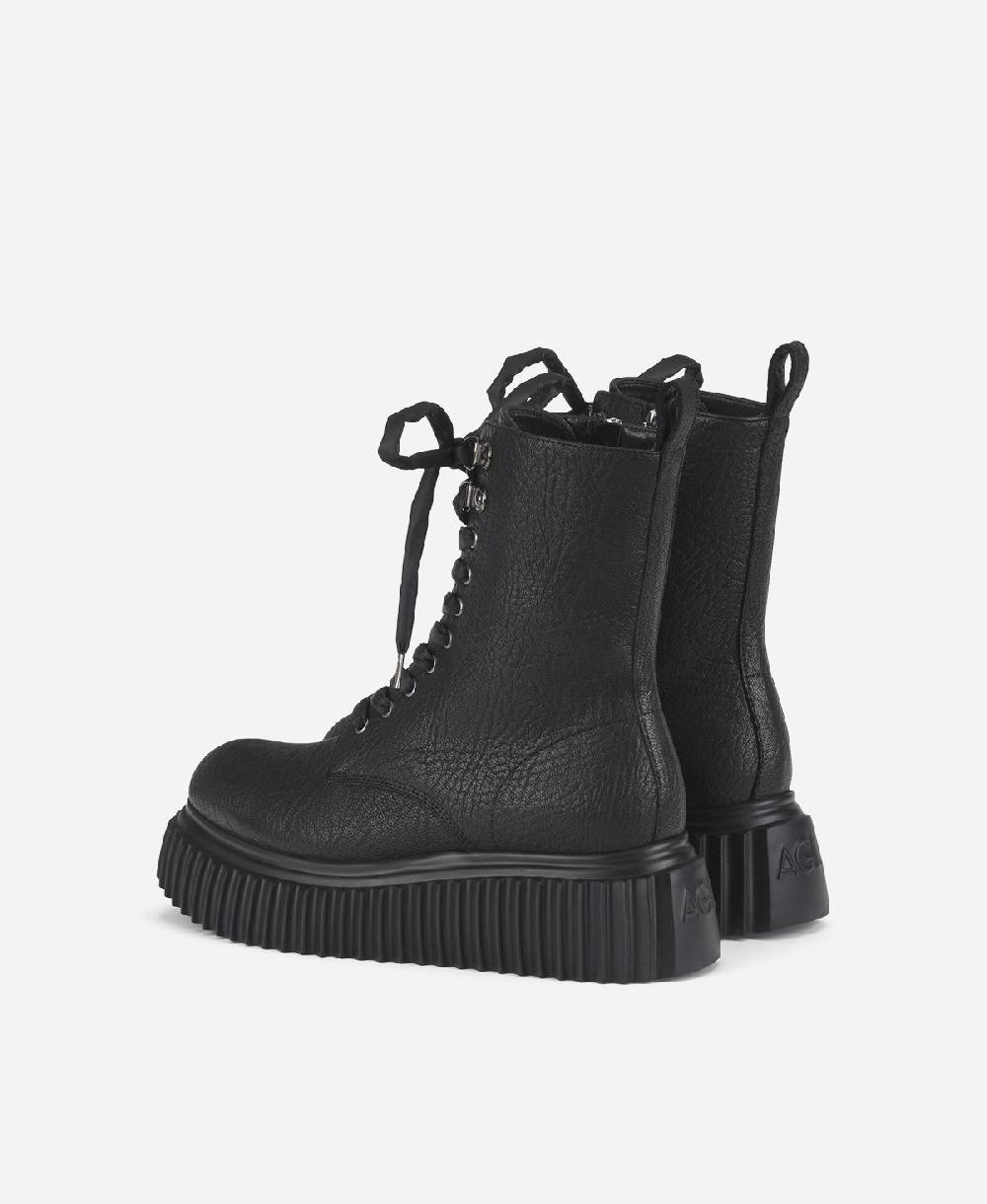 Agl Biker in pelle Nero Marina Vendita Calda