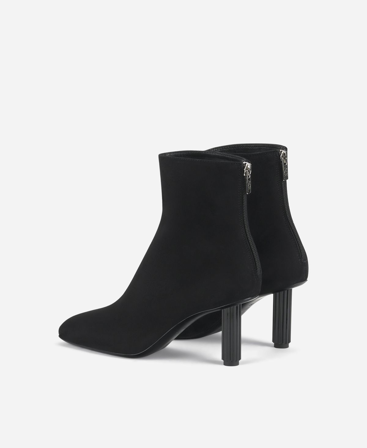 Agl Stivaletto in velour con tacco Nero Dorica Q Bootie Vendita