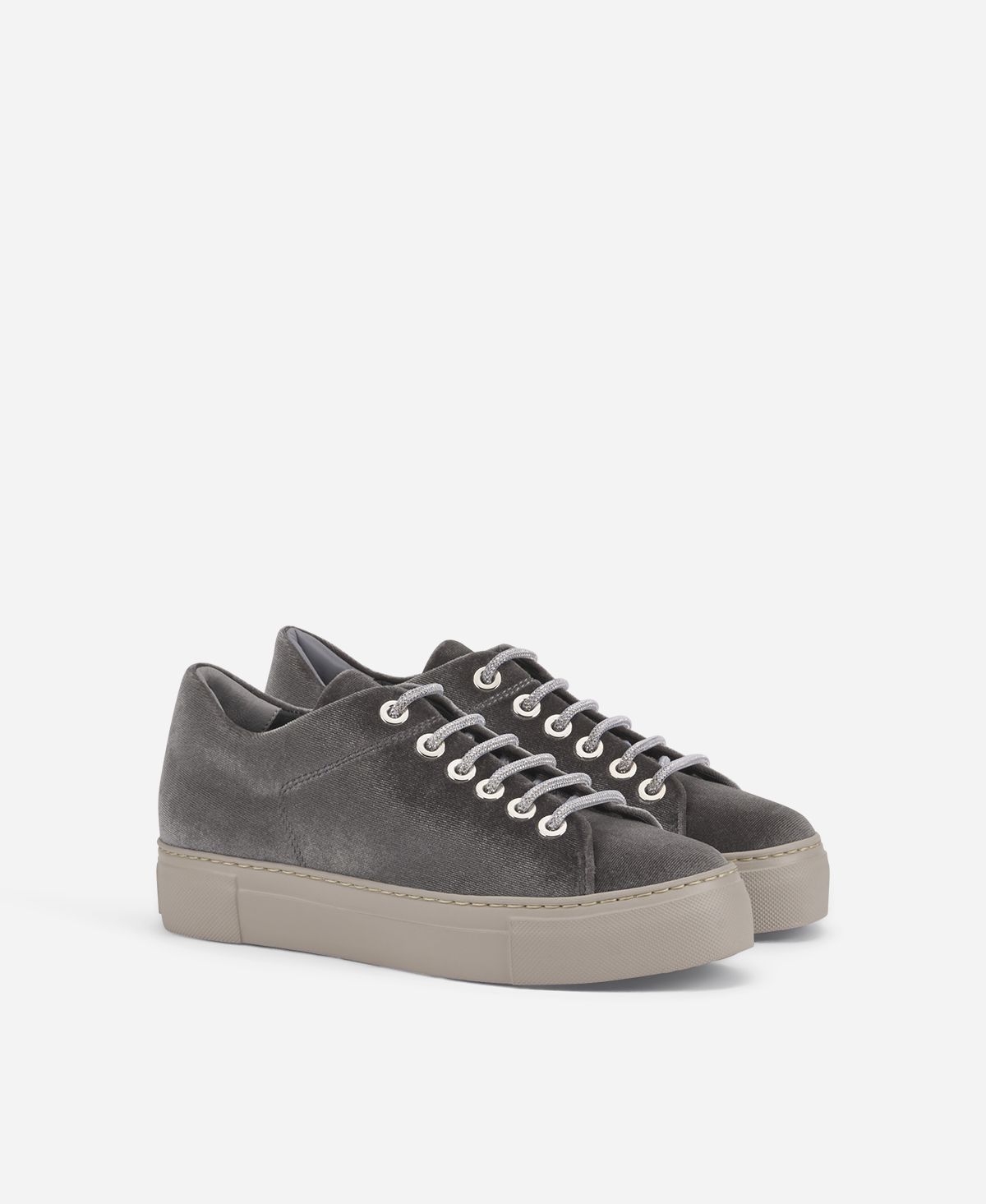 Agl Sneaker in velluto Grigio Vananda Velvet Acquista Ora
