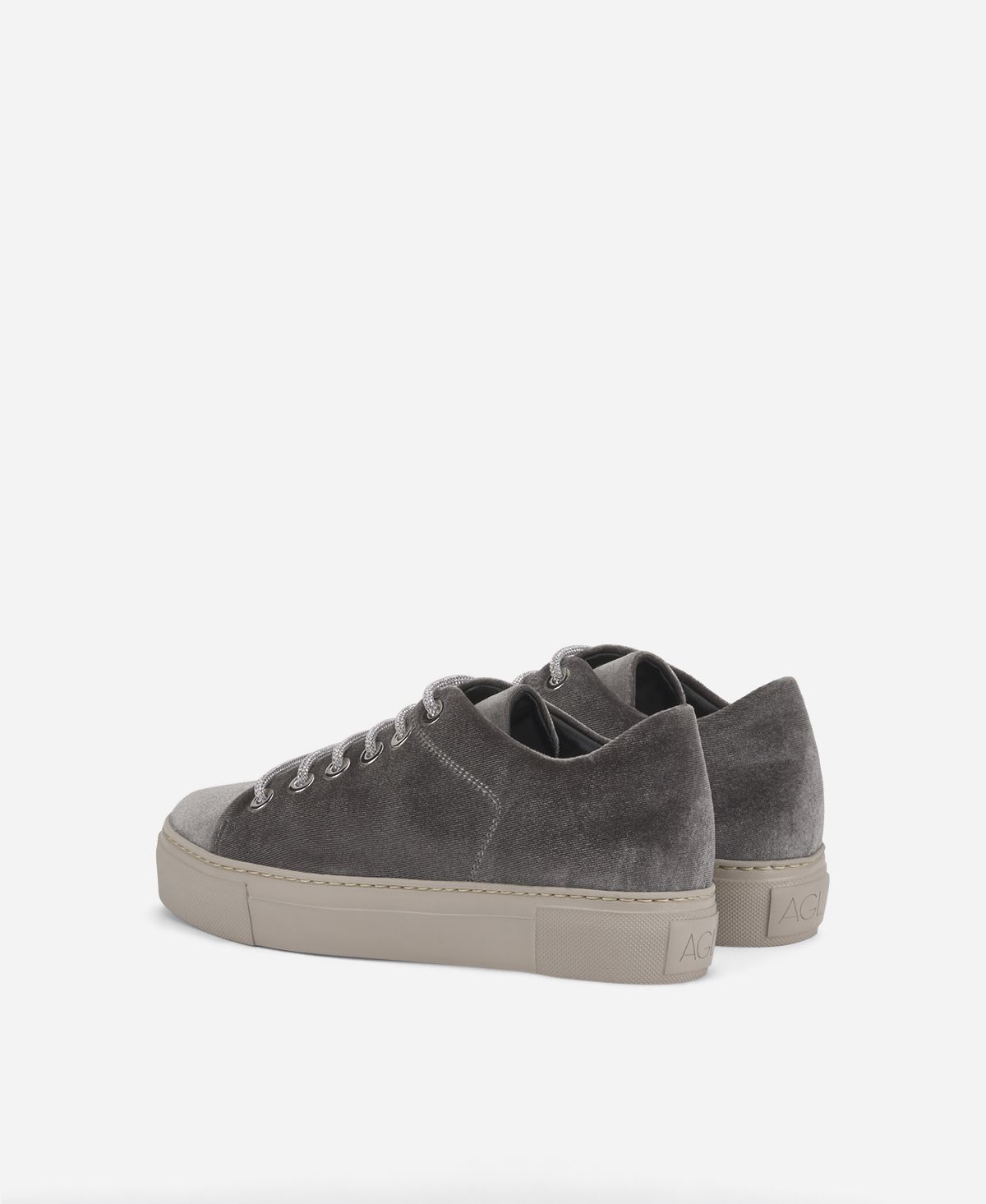 Agl Sneaker in velluto Grigio Vananda Velvet Acquista Ora