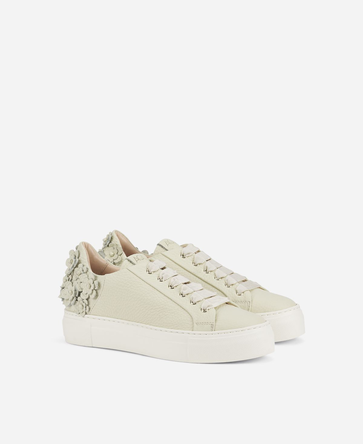 Agl Sneaker con fiori Avorio Eugenia Consegna Veloce