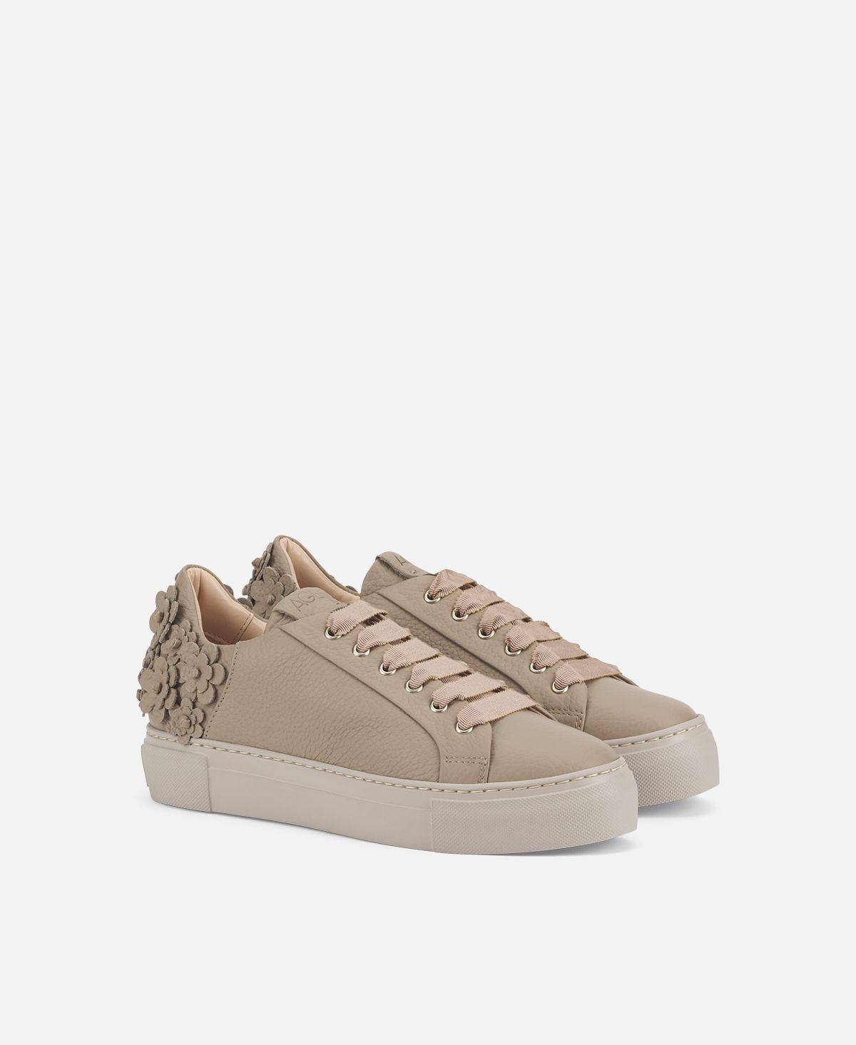 Agl Sneaker con fiori Tortora Eugenia Promozione Limitata