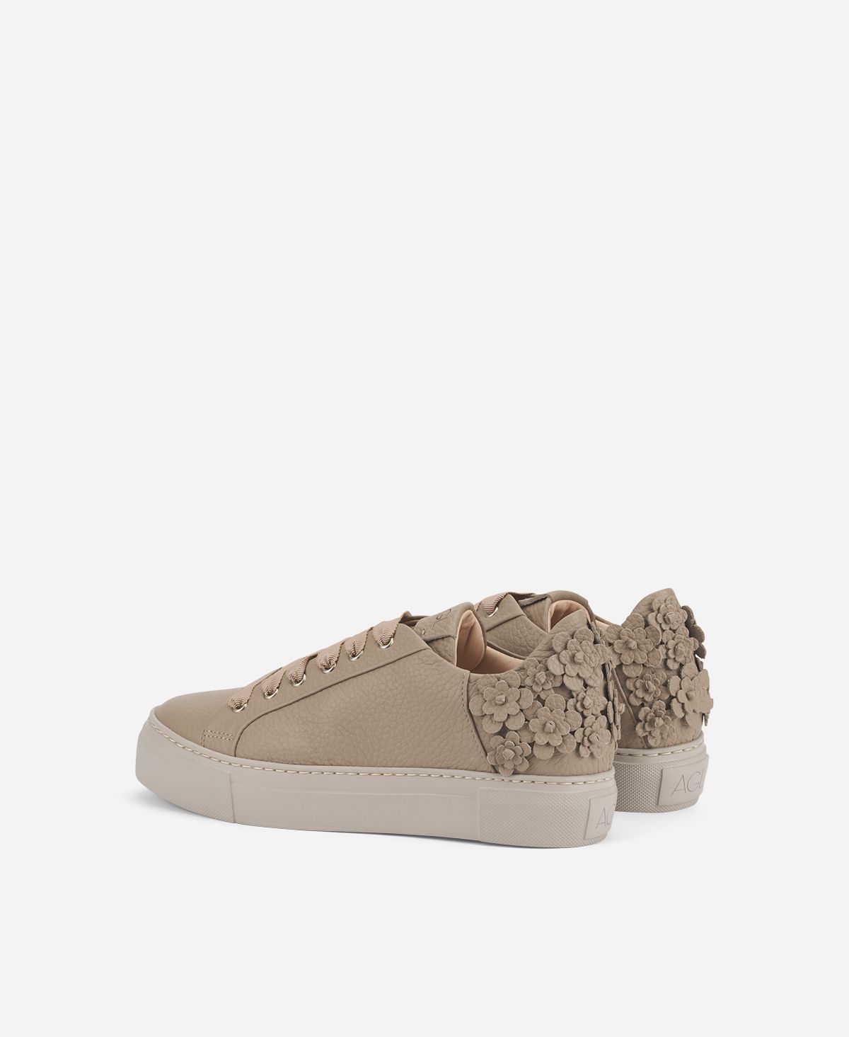 Agl Sneaker con fiori Tortora Eugenia Promozione Limitata