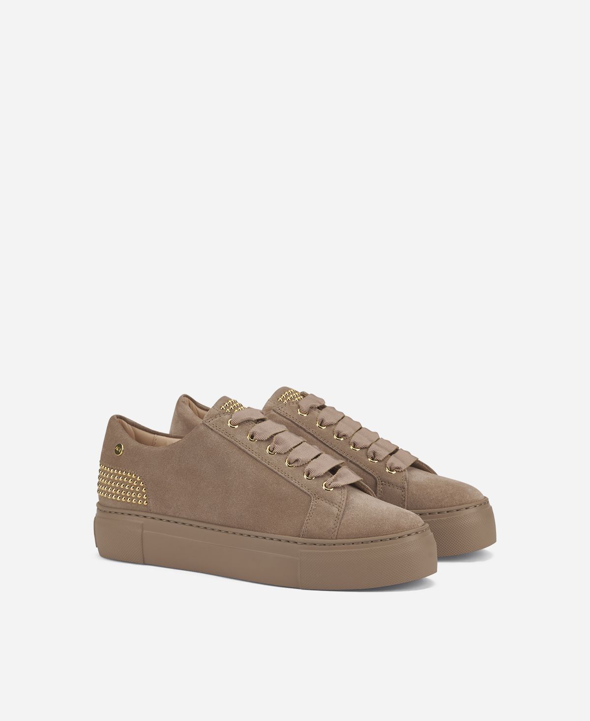 Agl Sneaker con borchie sul tallone Beige Stella Fino Al -60%