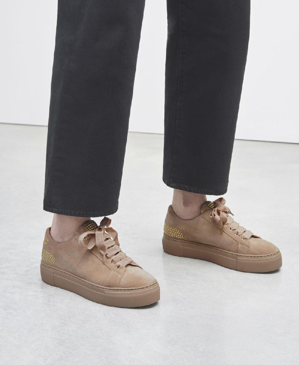 Agl Sneaker con borchie sul tallone Beige Stella Fino Al -60%