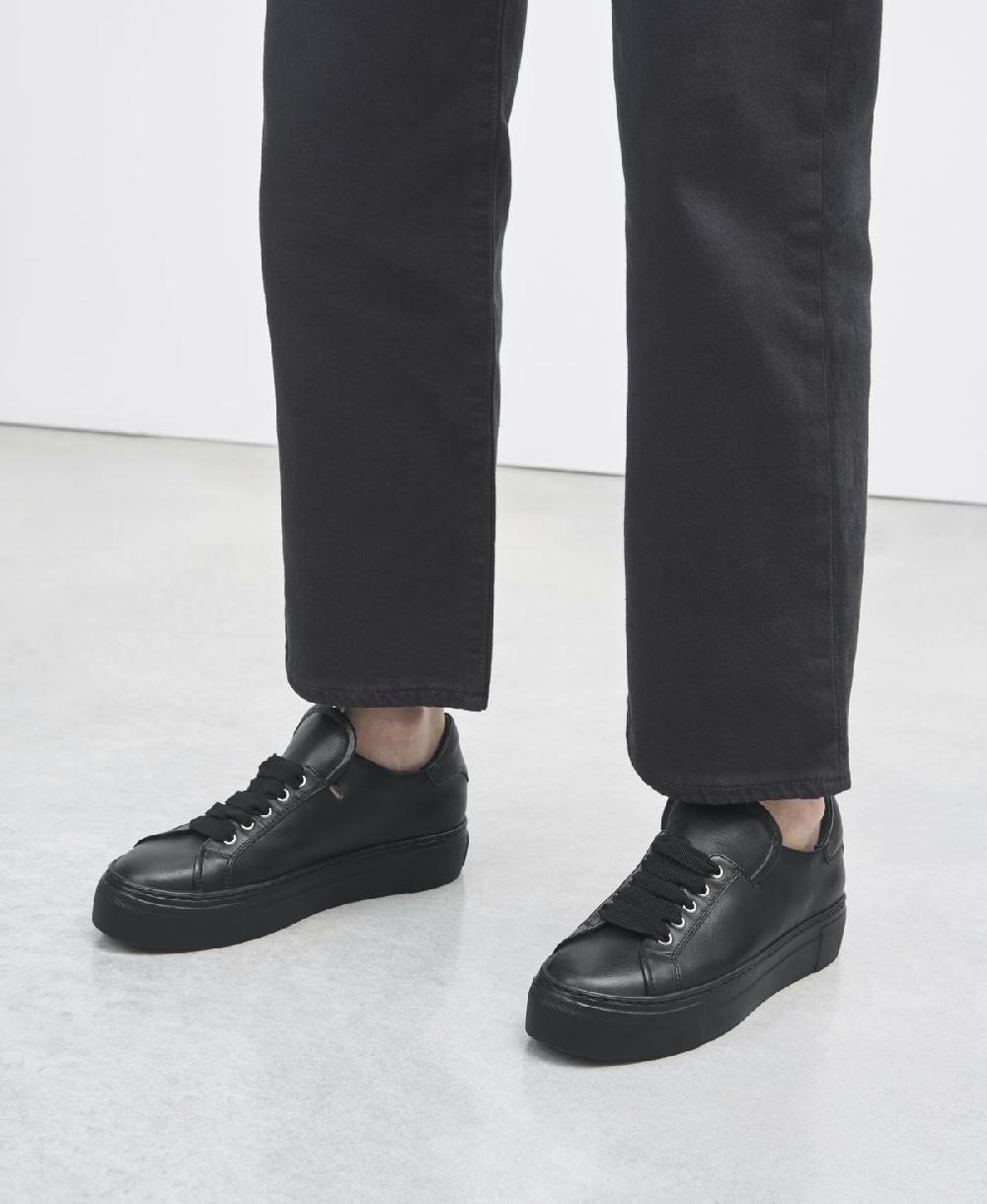 Agl Sneaker in pelle Nero EDDA Prezzo Ridotto
