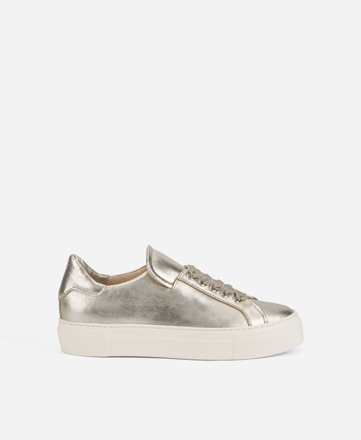 Agl Sneaker in pelle metal Platino EDDA Sottocosto