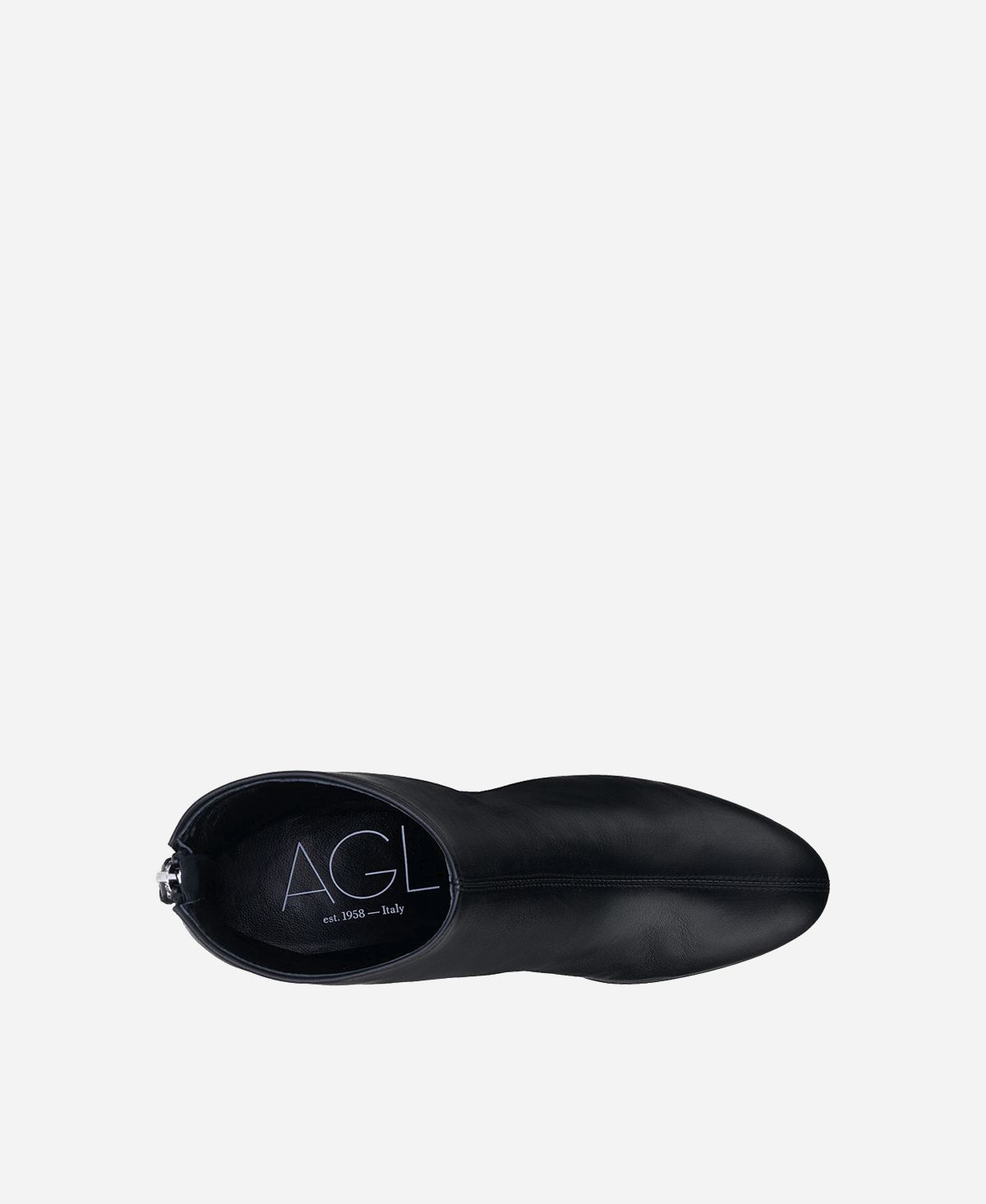 Agl Stivaletto in pelle con tacco Nero VETA PRECIOUS Offerte