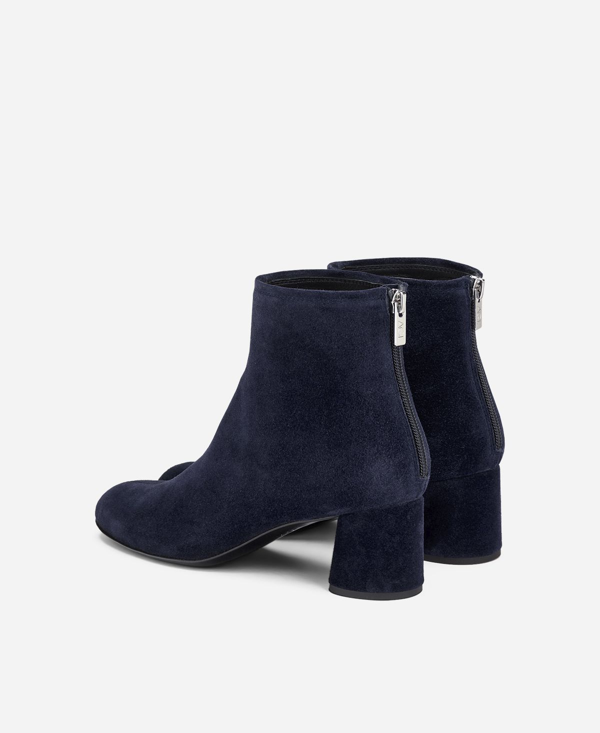 Agl Stivaletto in velour con tacco Blu Olga Vendita Calda