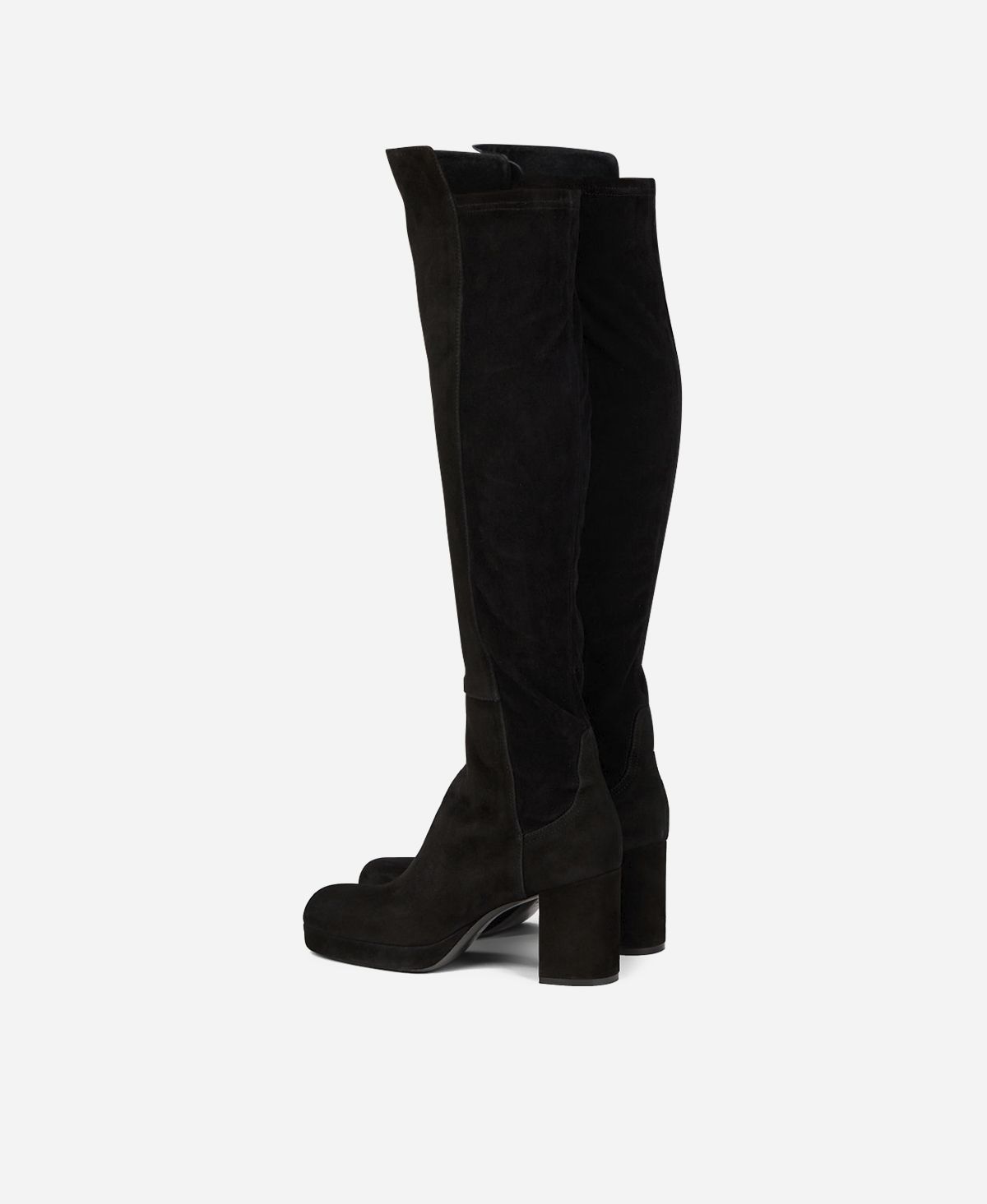 Agl Stivale in velour Nero BETTY HIGH Saldi Di Fabbrica