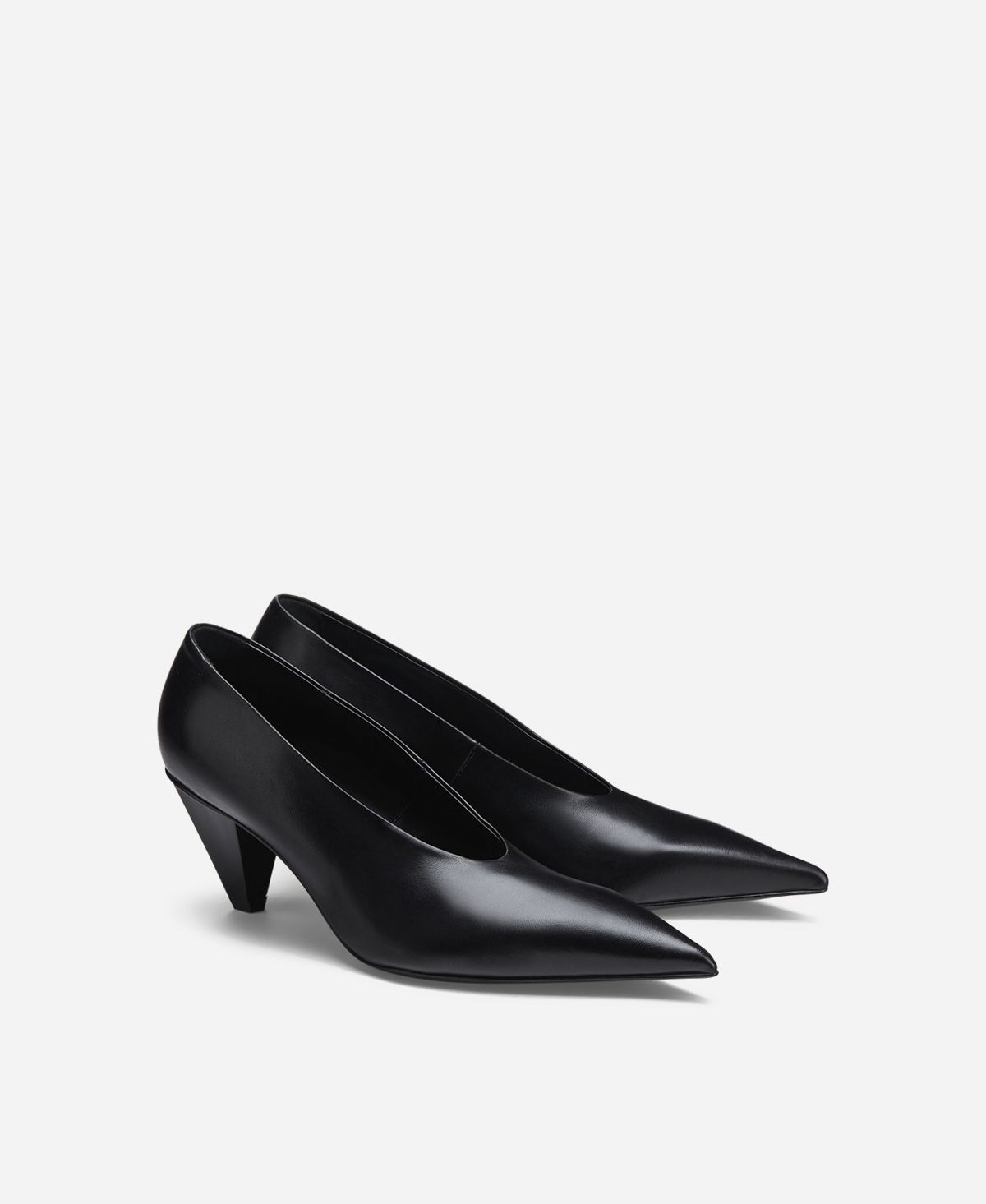 Agl Décolleté in pelle Nero KNIFE PUMP In Saldo