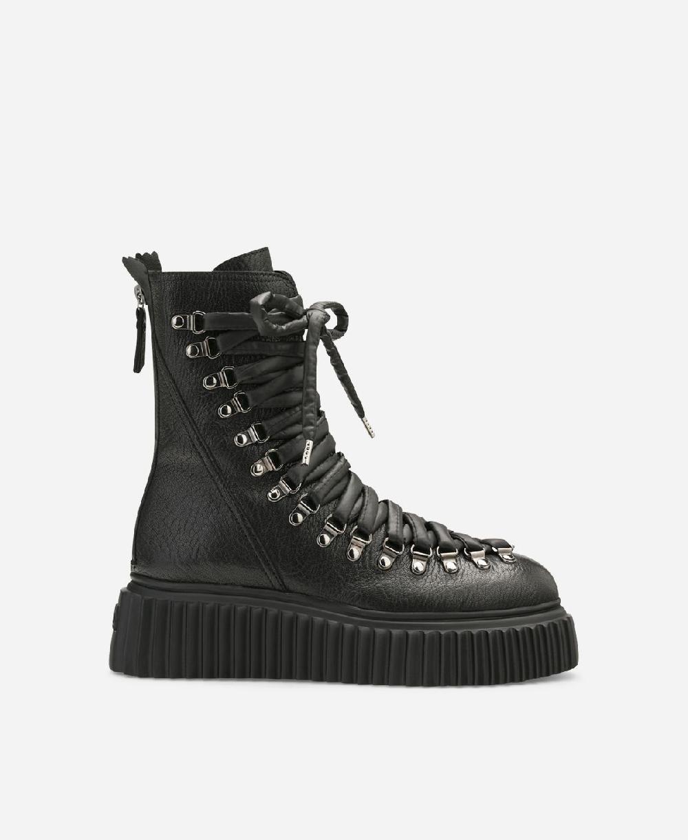 Agl Biker in pelle Nero DROMO Moda