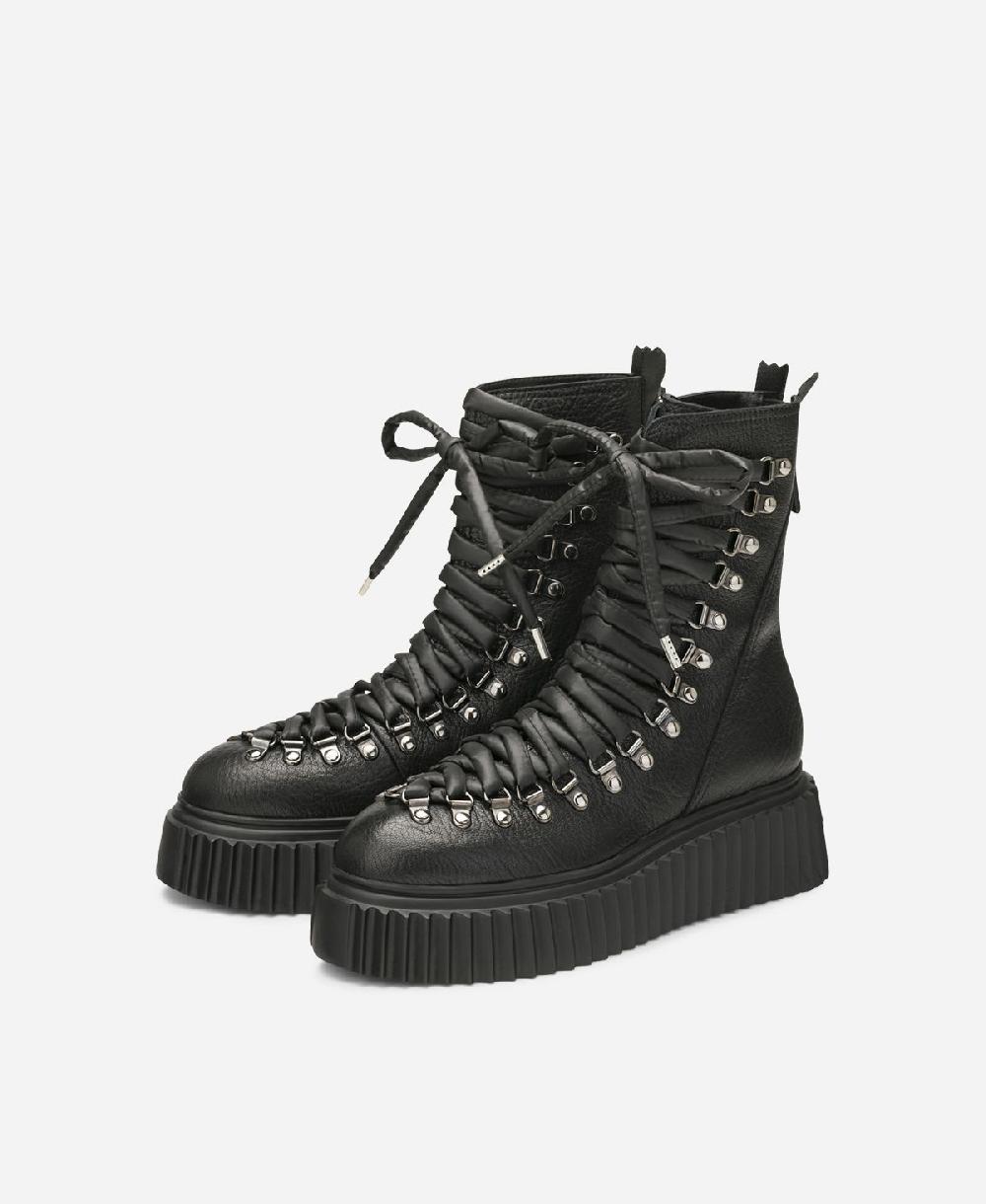 Agl Biker in pelle Nero DROMO Moda