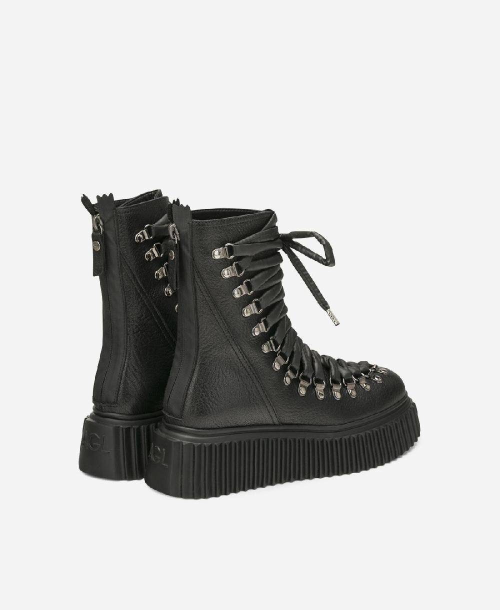 Agl Biker in pelle Nero DROMO Moda