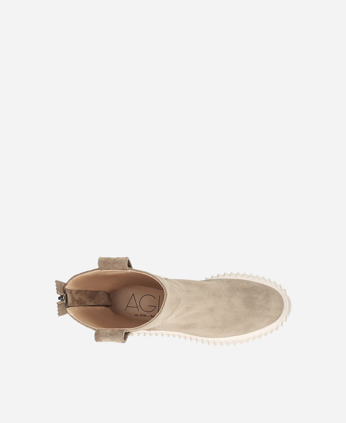 Agl Stivale in velour Tortora MILAGROS In Linea
