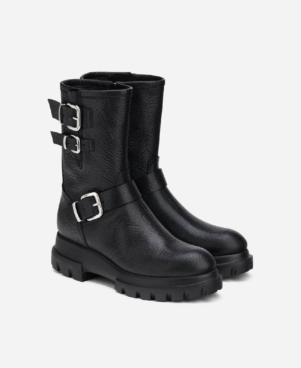 Agl Anfibio in pelle Nero CHUNKY BIKER Vendita