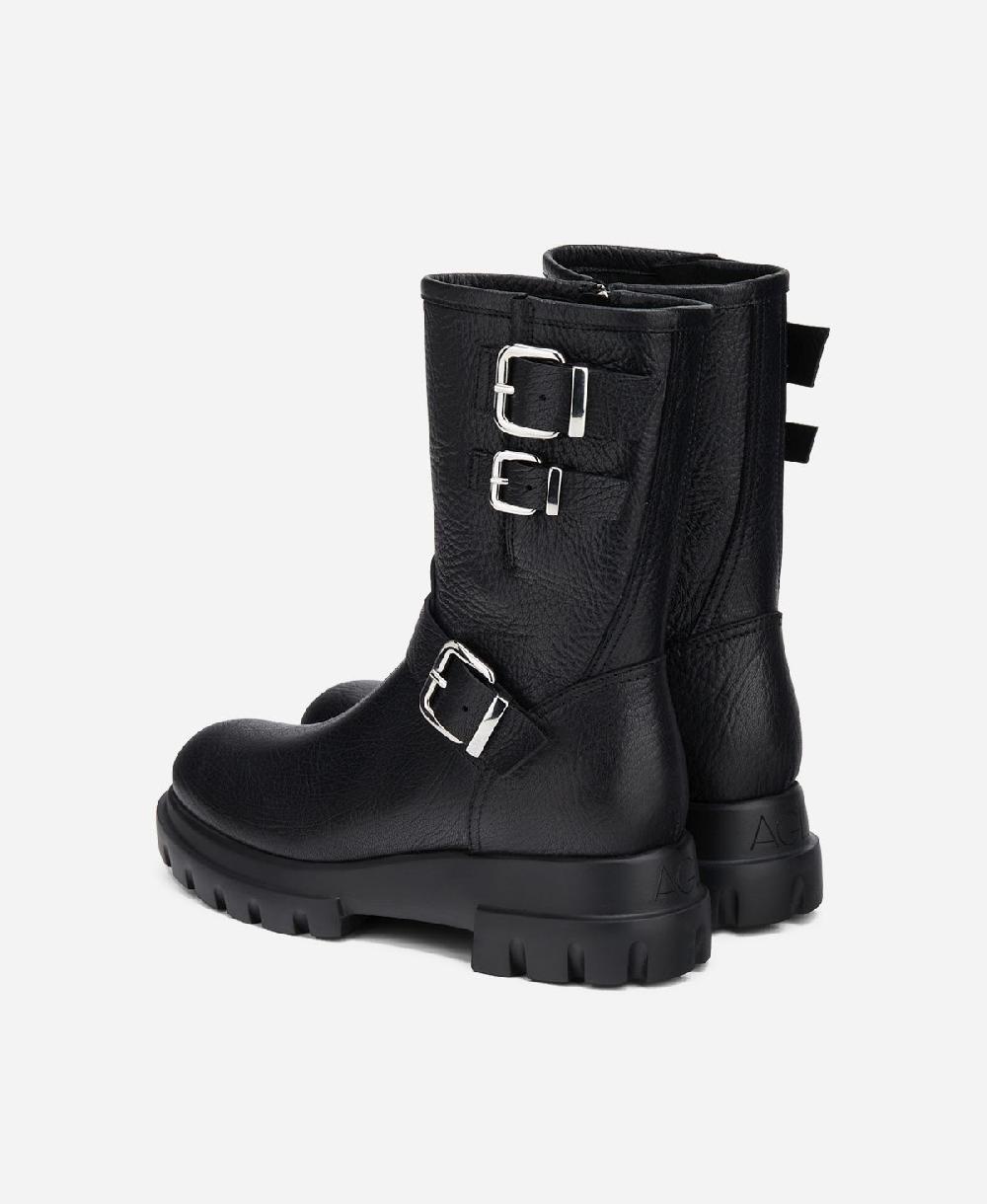 Agl Anfibio in pelle Nero CHUNKY BIKER Vendita