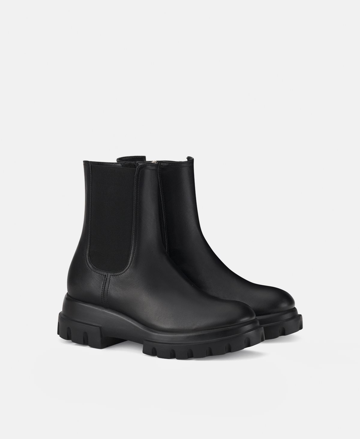 Agl Stivaletto in pelle Nero Chunky Beat Promozione