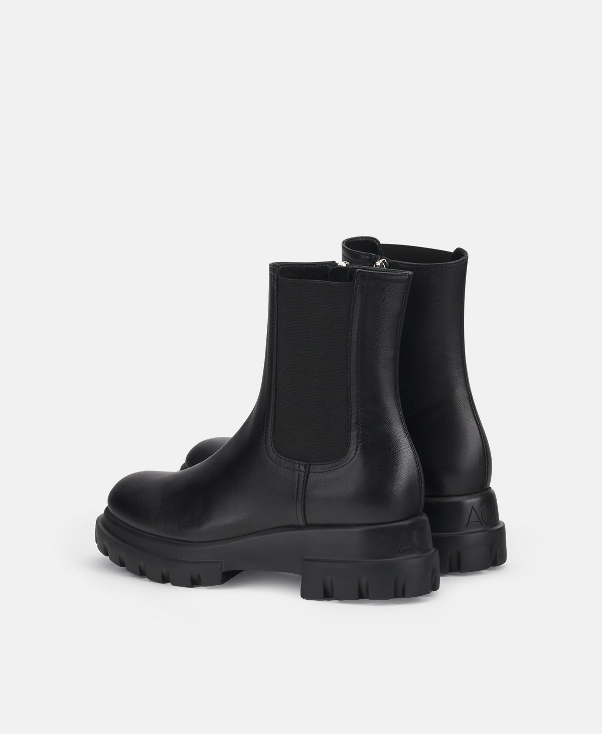 Agl Stivaletto in pelle Nero Chunky Beat Promozione