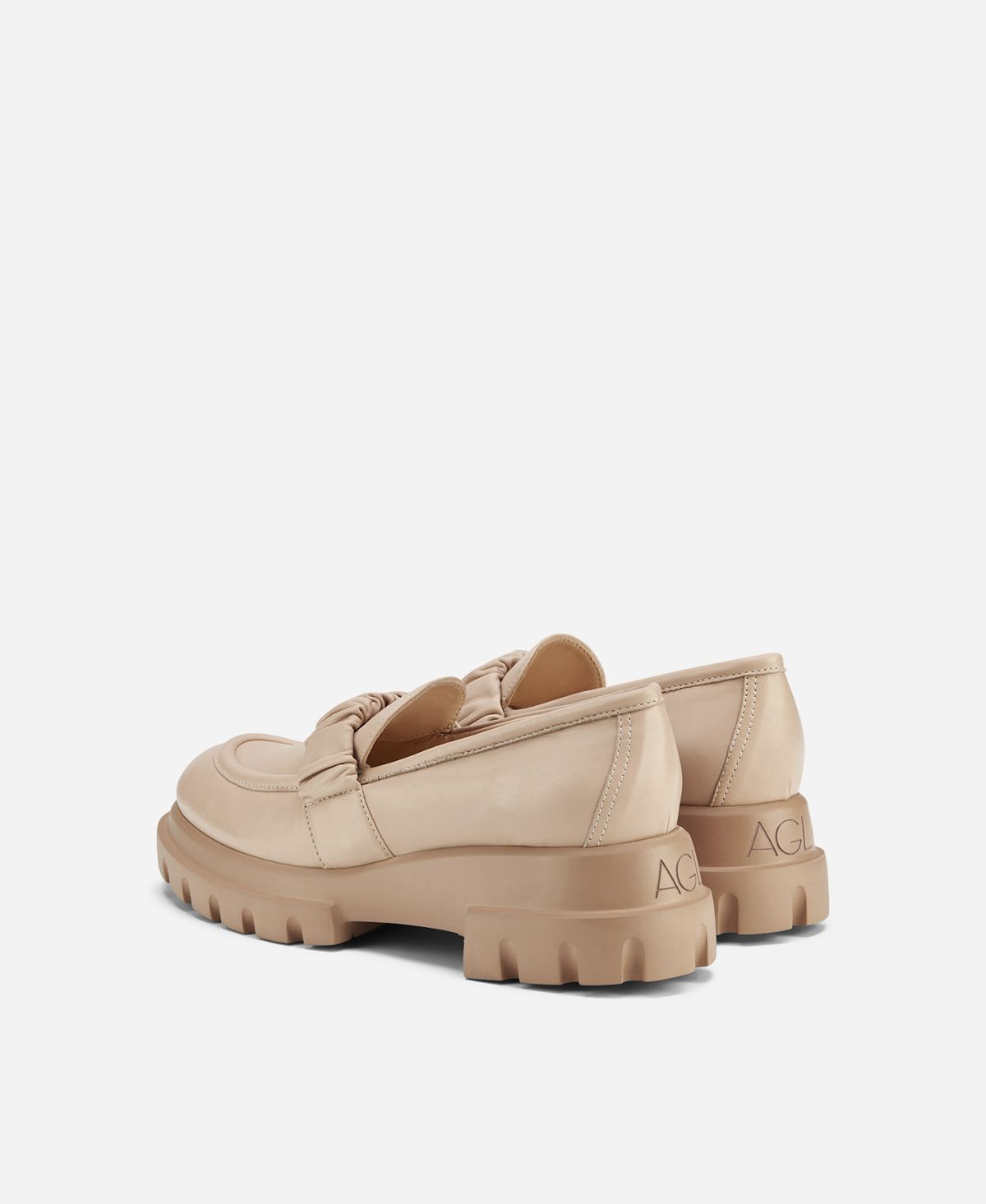 Agl Mocassino con rouche Beige CELESTE Soddisfazione Garantita
