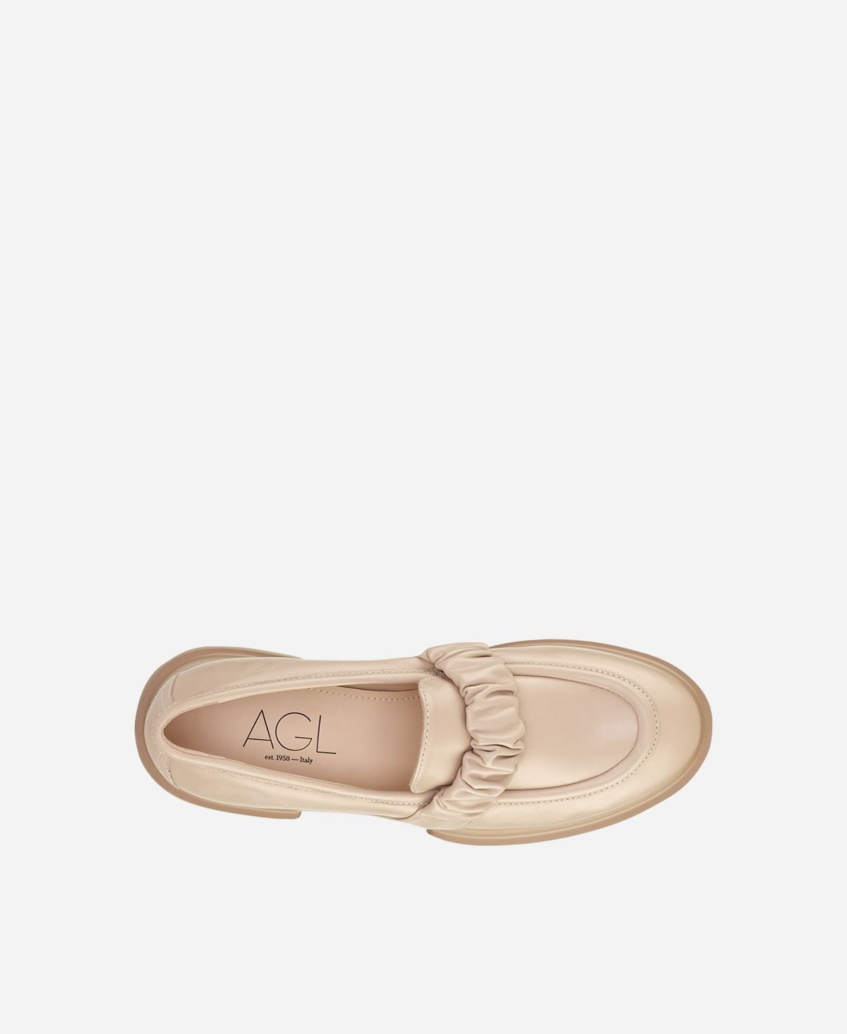 Agl Mocassino con rouche Beige CELESTE Soddisfazione Garantita