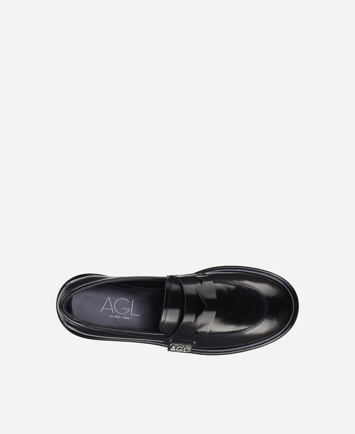 Agl Mocassino in pelle Nero ALISON MOC Shopping Online