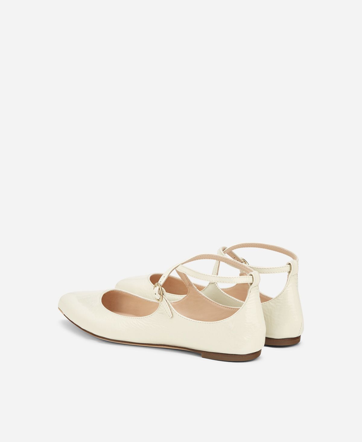 Agl Ballerina in pelle Crema Softy Ballet Presa