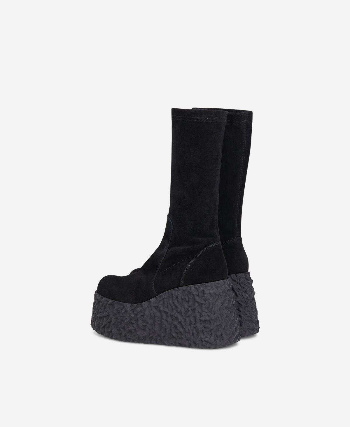 Agl Stivale in nappa stretch Nero velour LAVA STRETCH Online