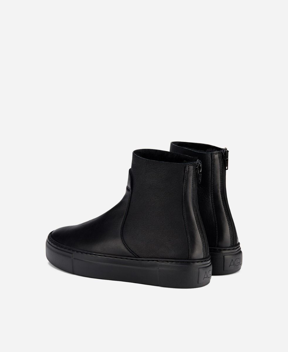 Agl Sneaker con shearling Nero MEGHAN WARM In Vendita