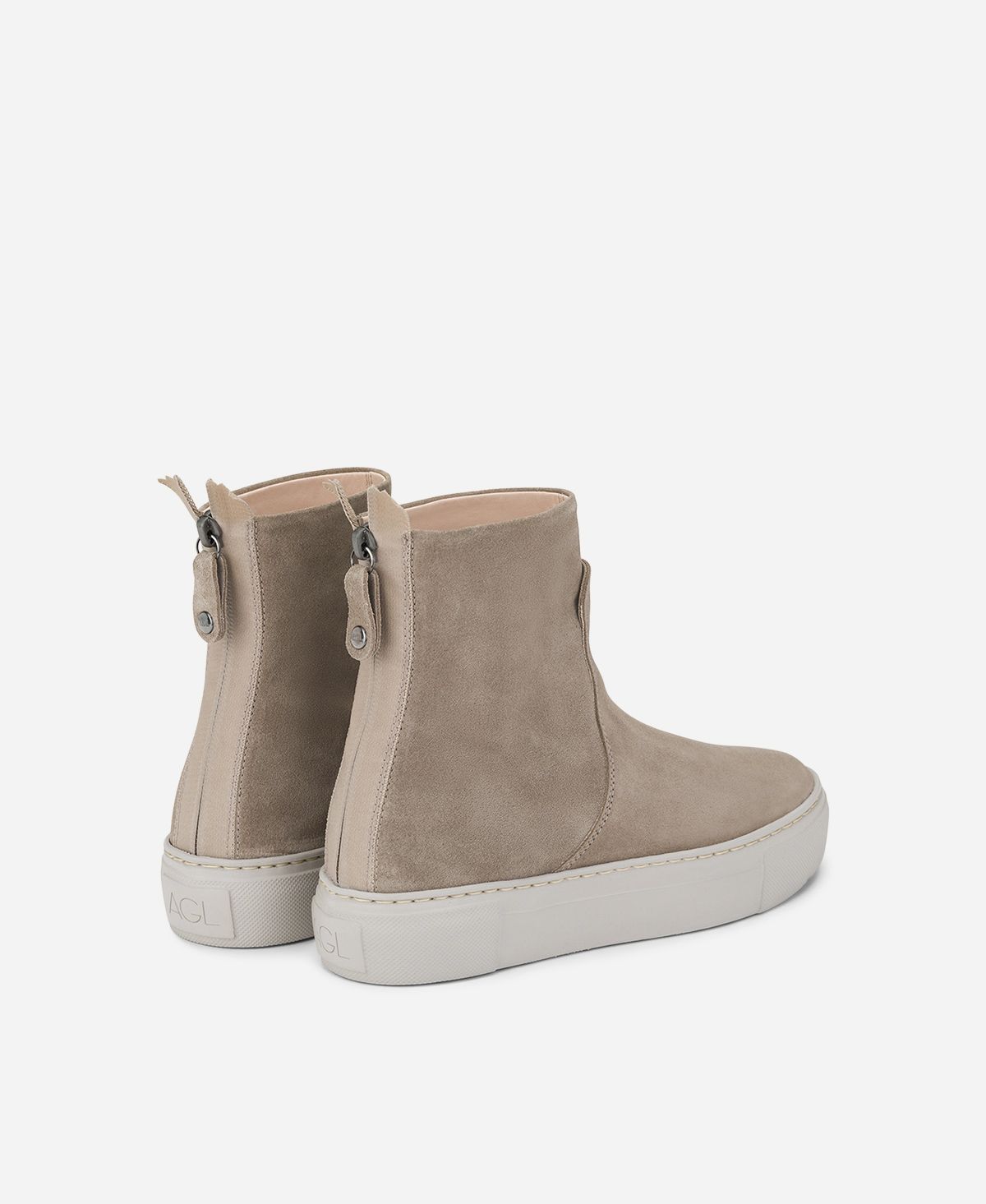 Agl Stivaletto sneaker in velour Tortora MEGHAN BOOTIE Saldi